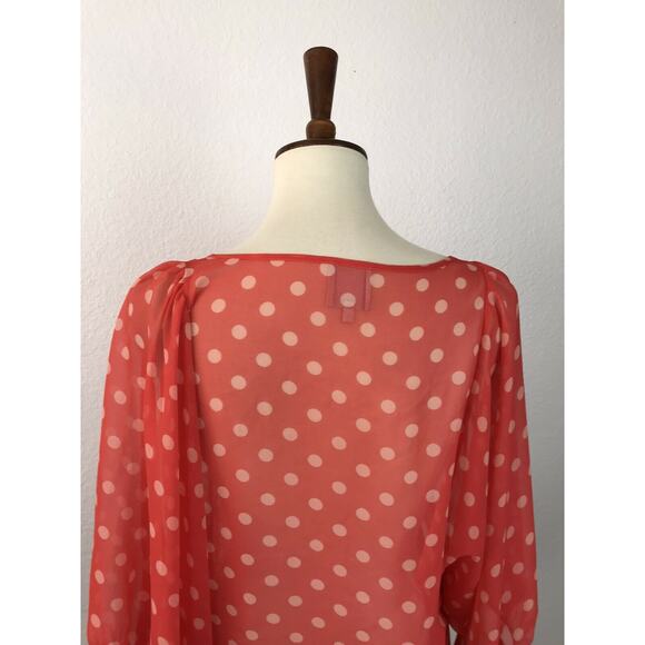 Hi There From Karen Walker Semi Sheer Polka Dot Top - Picture 5 of 6